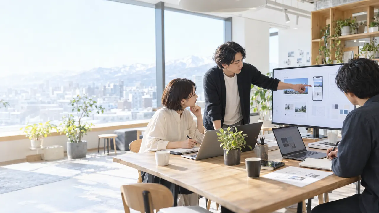 Webサイトとシステムの設計を相談する制作チーム